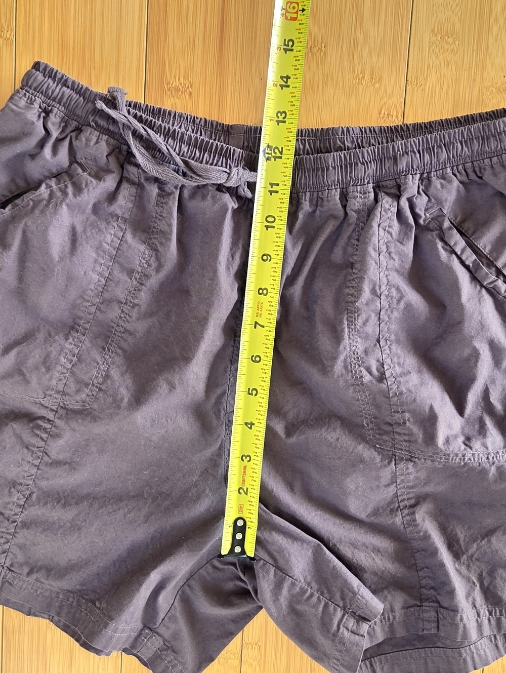 Fresh Produce Shorts Pull On Chocolate Brown Pockets 5" Inseam Cotton XL Relaxed - Picture 7 of 9